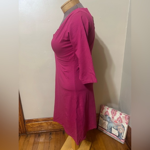 Global Girlfriend Organic Better Than Basic Pink  Dress Sz L Minimalist - Picture 7 of 8